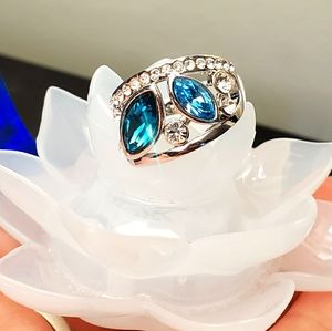 NWT Gorgeous Turquoise Swarovski crystals